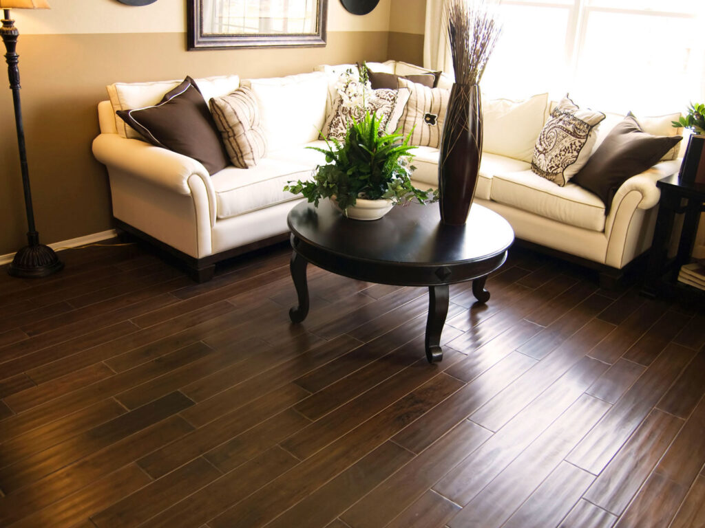 dark hardwood flooring