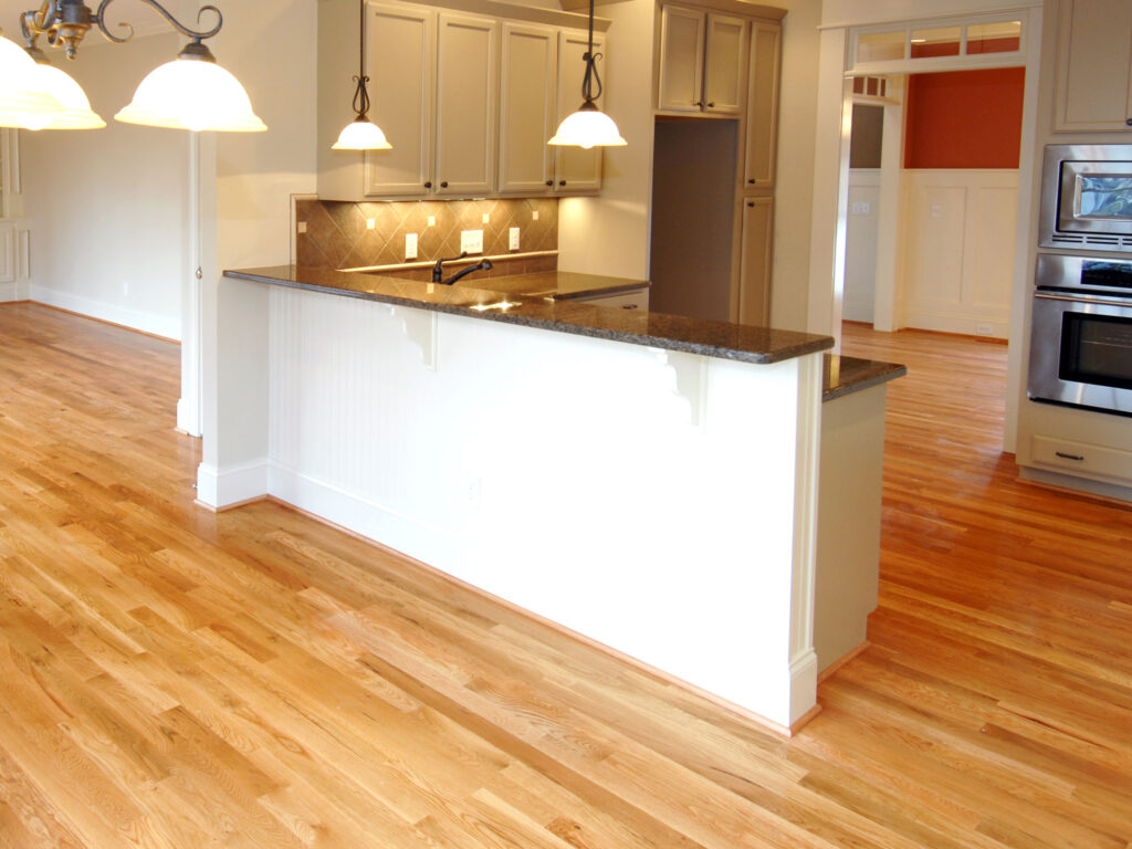 hardwood flooring dining kitchen