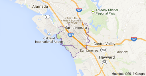 map san leandro