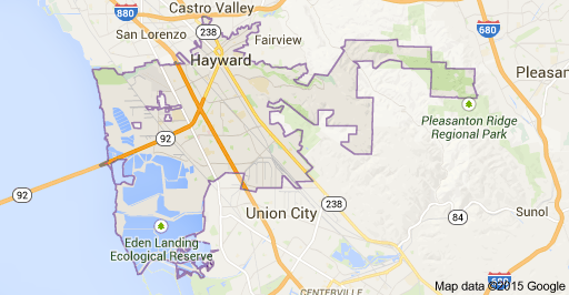 map hayward