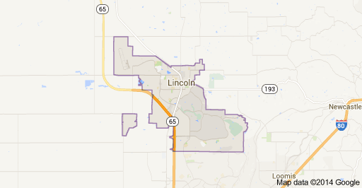 map lincoln