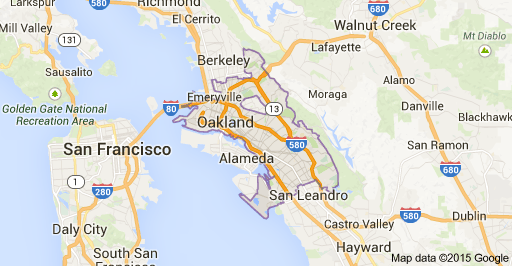 map oakland