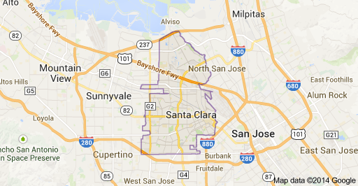 Santa Clara Map