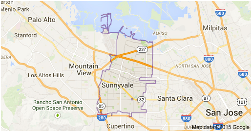 sunnyvale map